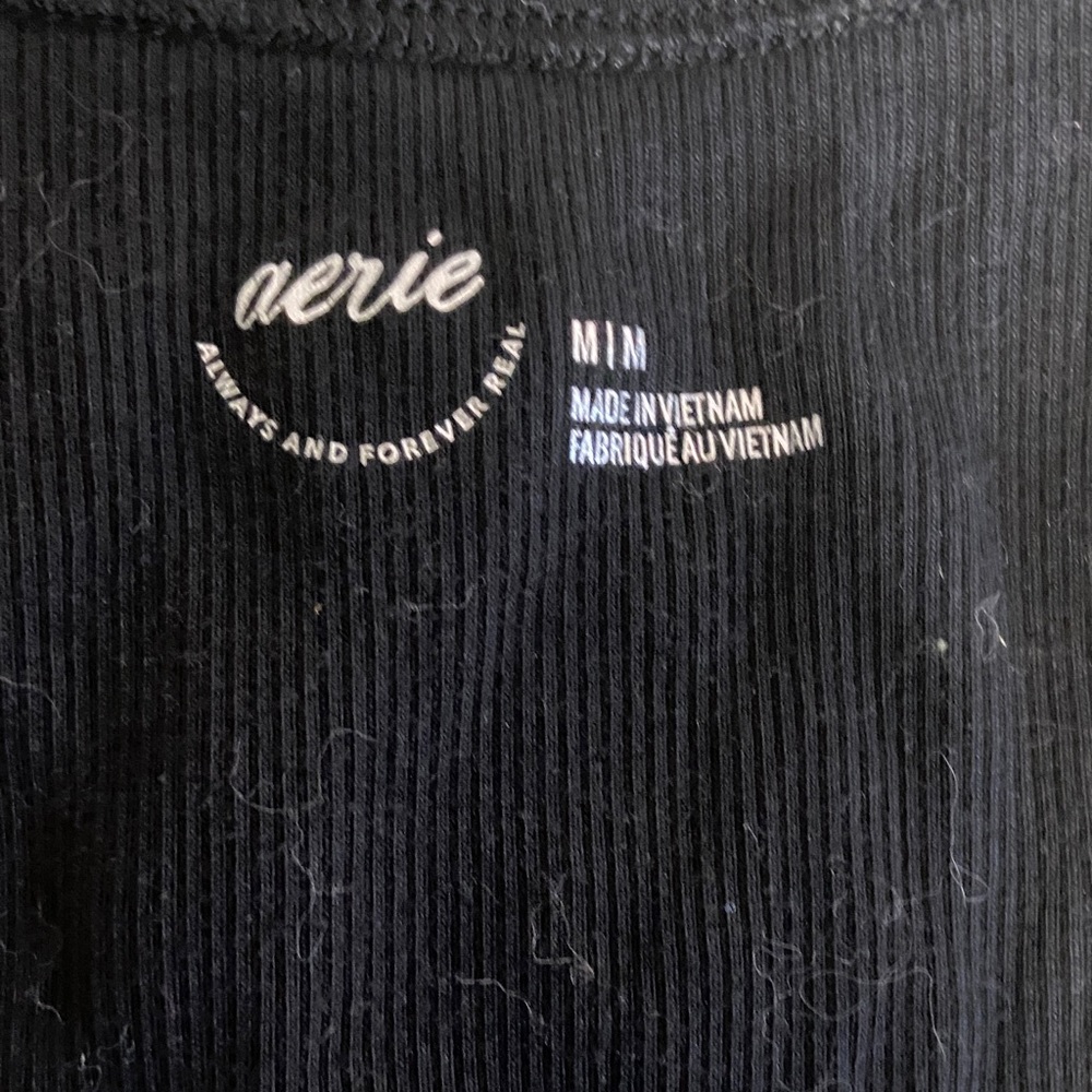 Aerie Classic Black Tank Top - Picture 2 of 3